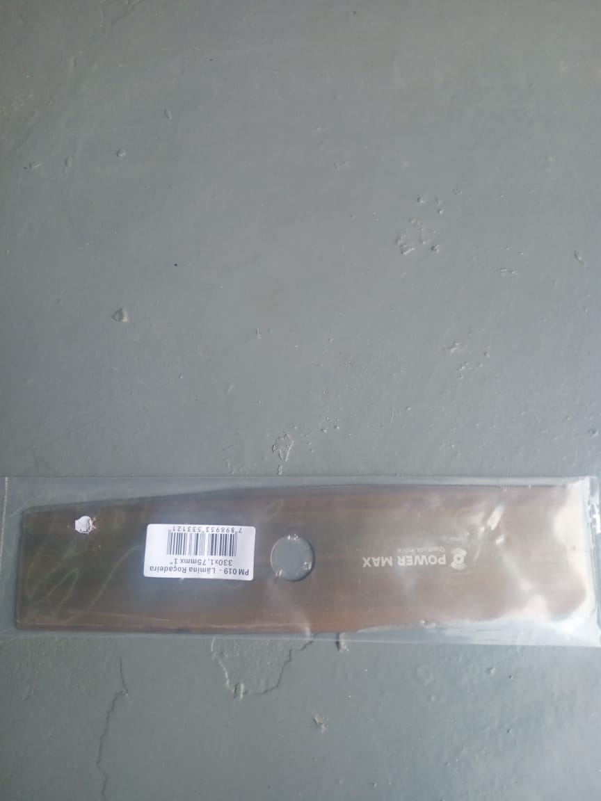 Lâmina Para Roçadeira 2 Pontas 330mm Furo 1 Pol Em Aço