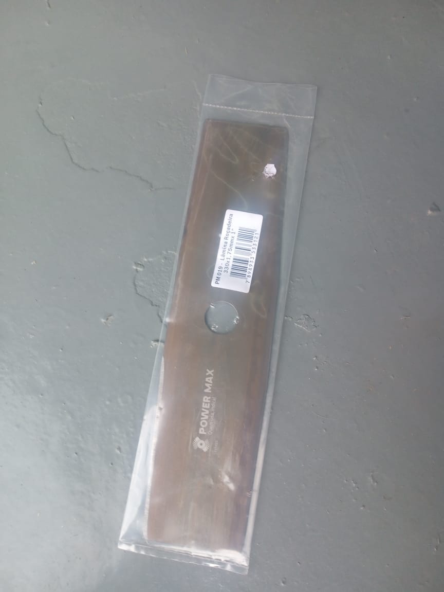 Lâmina Para Roçadeira 2 Pontas 330mm Furo 1 Pol Em Aço