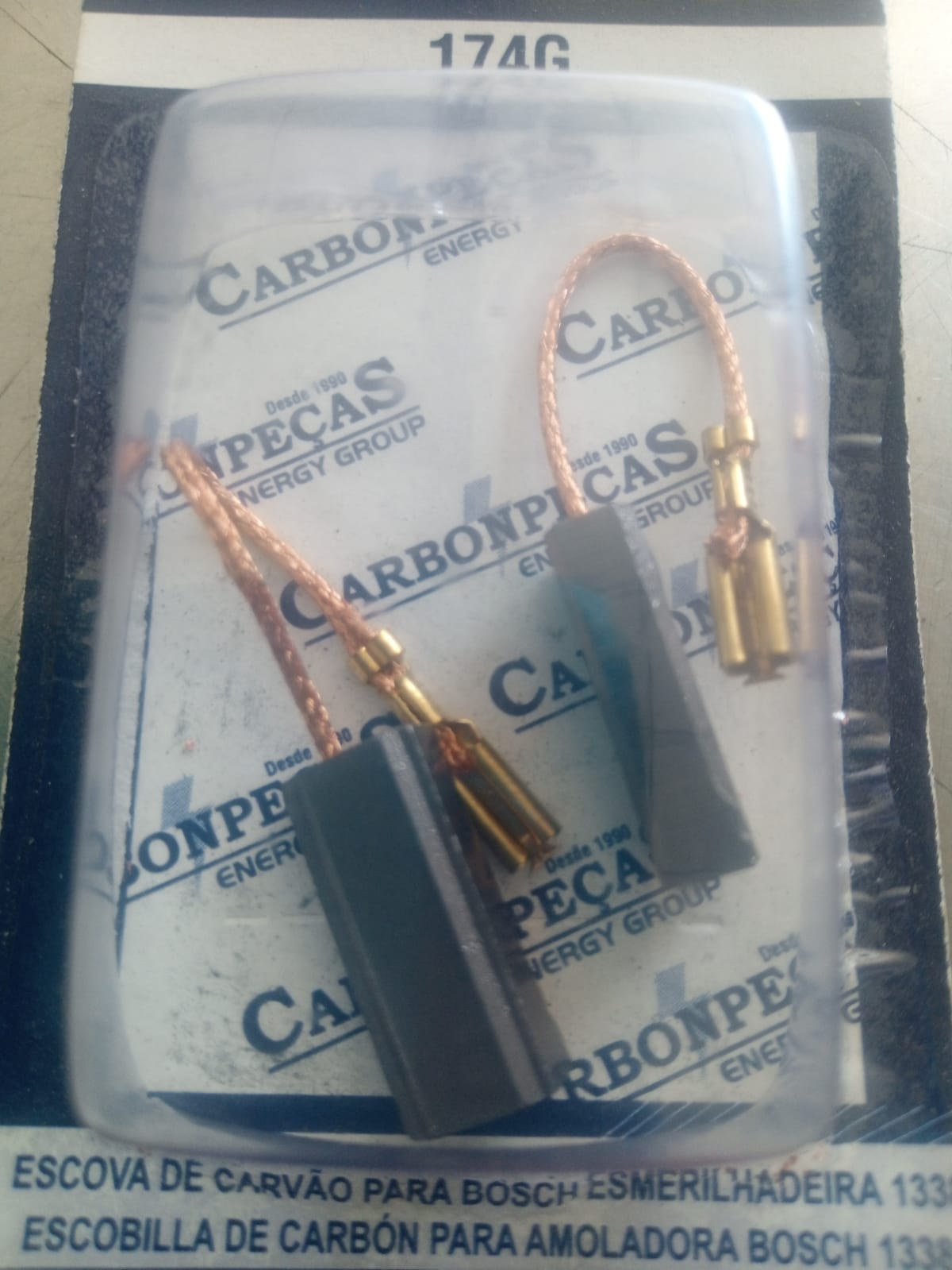 Escova carvão  p/ politr.bosch 537 C174g