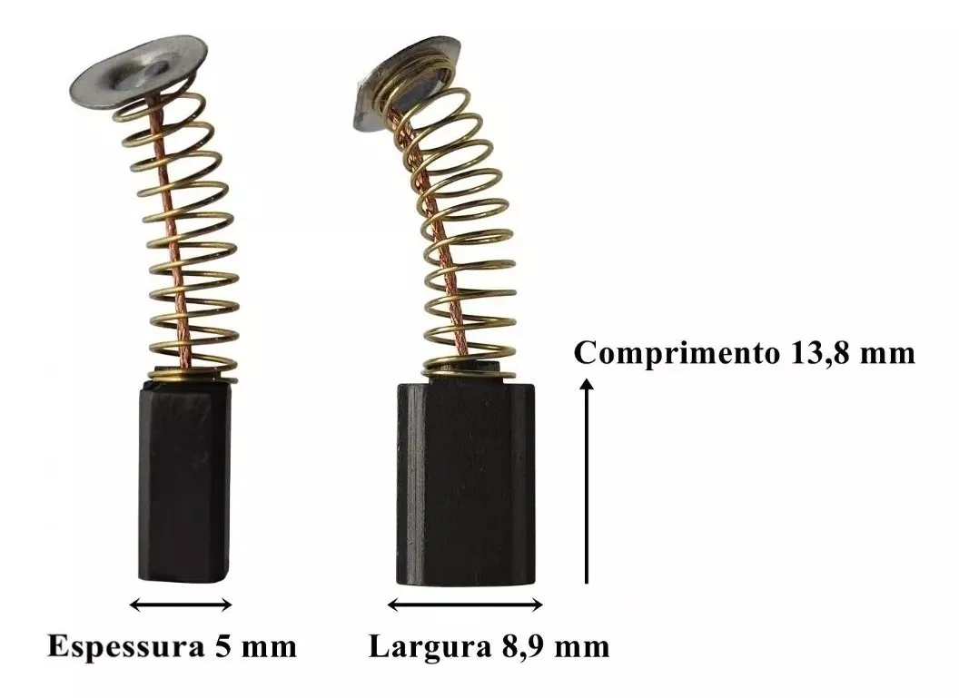 Escova carvão Esmerilhadeira Makita 9524/408  C202g