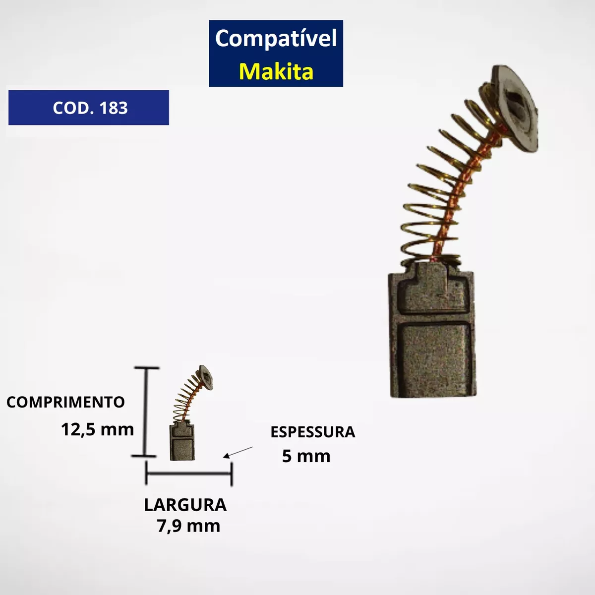 Escova de Carvão p/ Esmerilhadeira Makita 906 6905 C183G